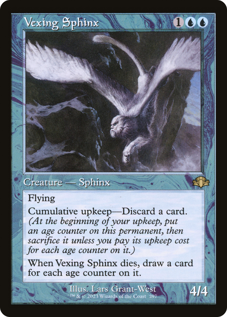 Vexing Sphinx (Retro) [Dominaria Remastered] | Black Swamp Games