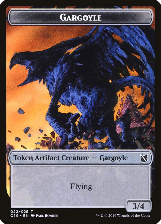 Gargoyle Token [Commander 2019 Tokens] | Black Swamp Games