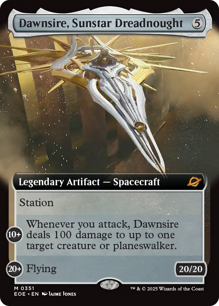 Dawnsire, Sunstar Dreadnought (Extended Art) [Edge of Eternities] | Black Swamp Games