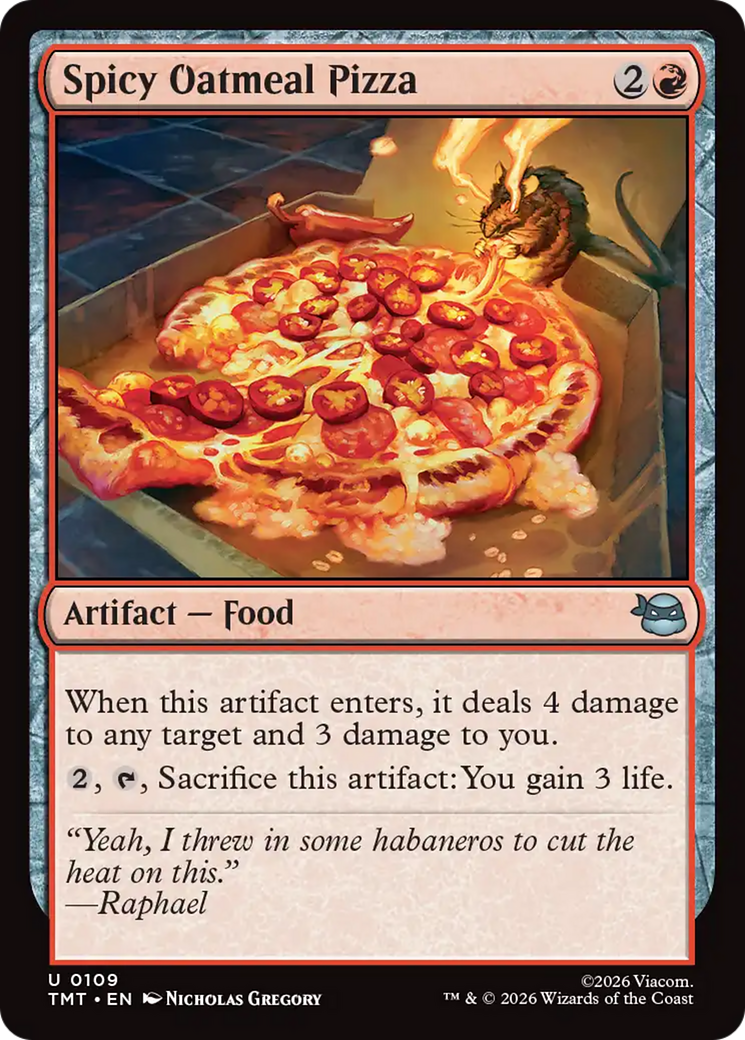 Spicy Oatmeal Pizza [Teenage Mutant Ninja Turtles] | Black Swamp Games