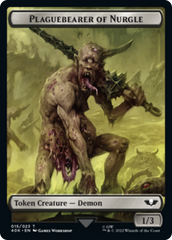 Astartes Warrior // Plaguebearer of Nurgle Double-Sided Token [Warhammer 40,000 Tokens] | Black Swamp Games