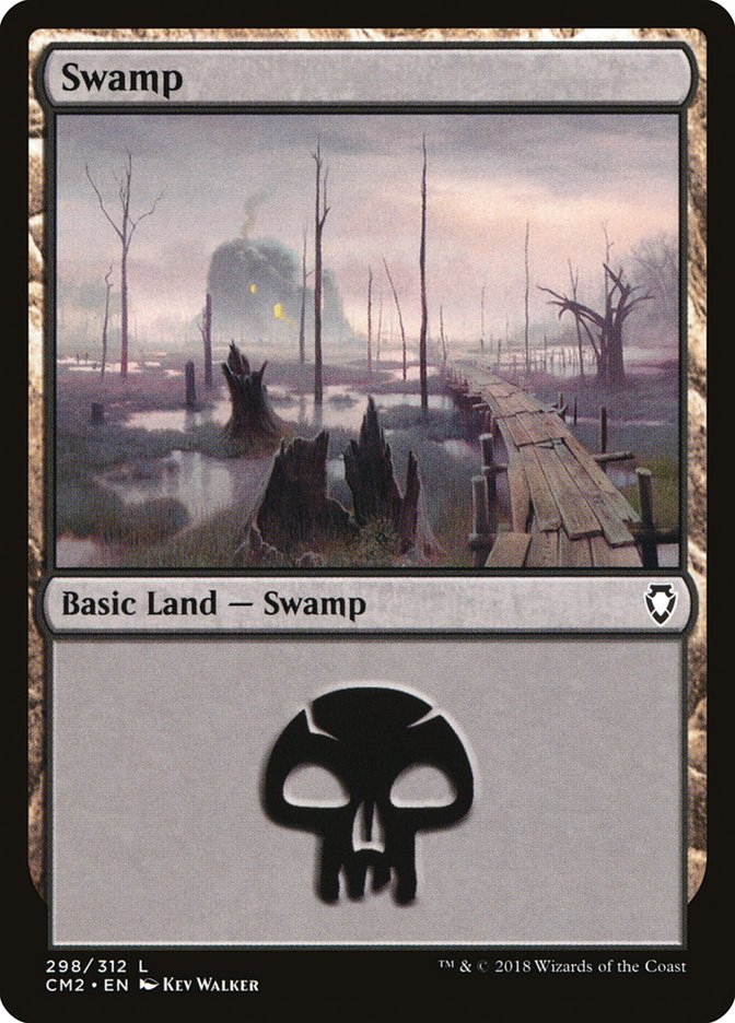 Swamp (298) [Commander Anthology Volume II] | Black Swamp Games