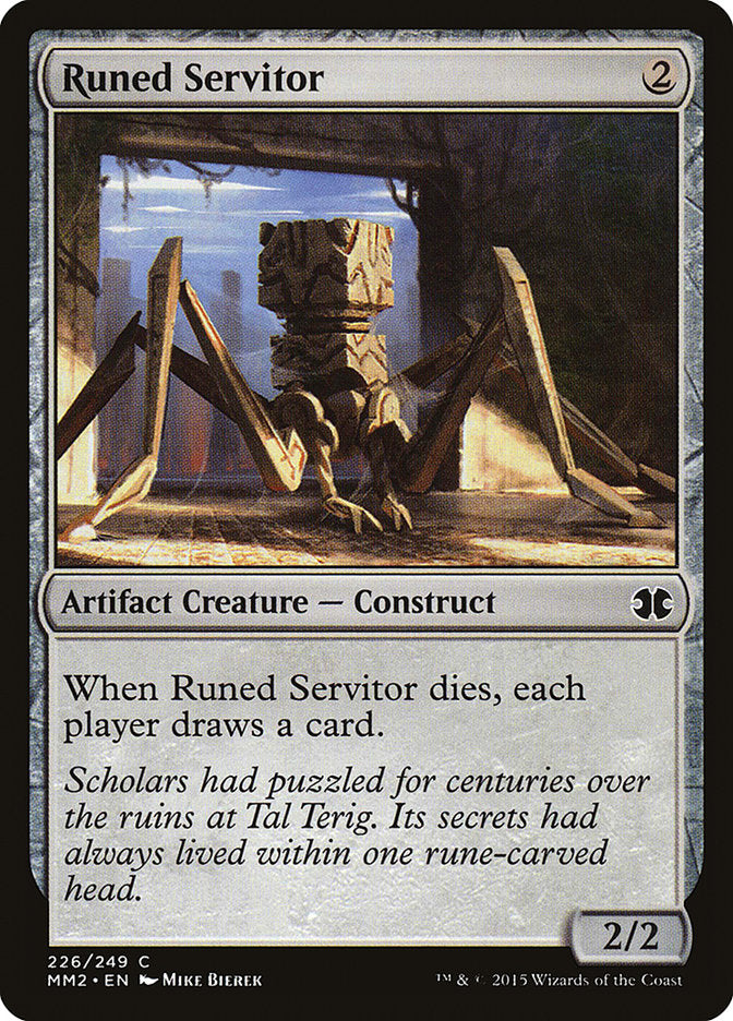 Runed Servitor [Modern Masters 2015] | Black Swamp Games
