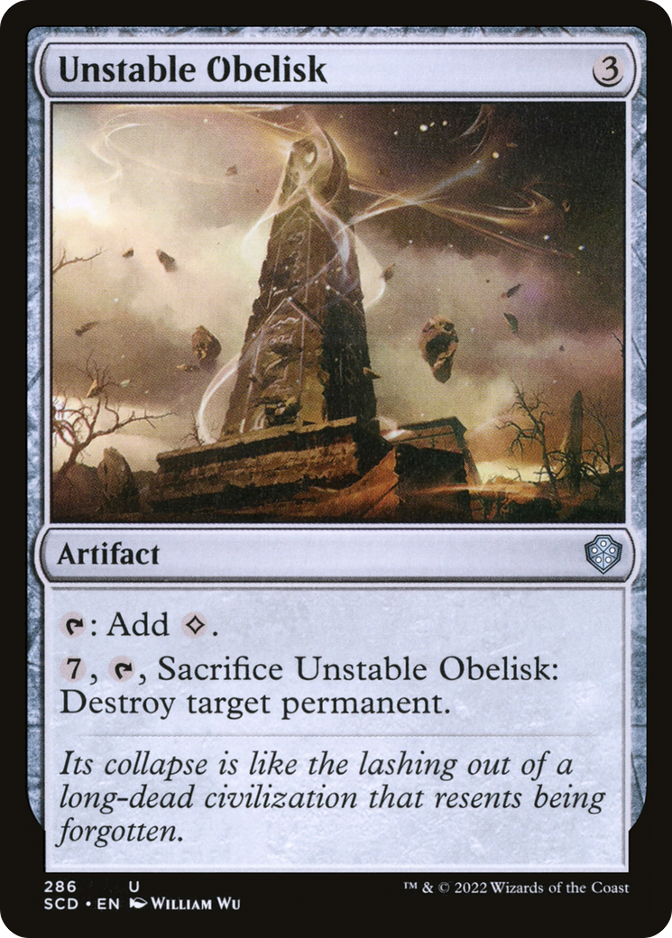 Unstable Obelisk [Starter Commander Decks] | Black Swamp Games