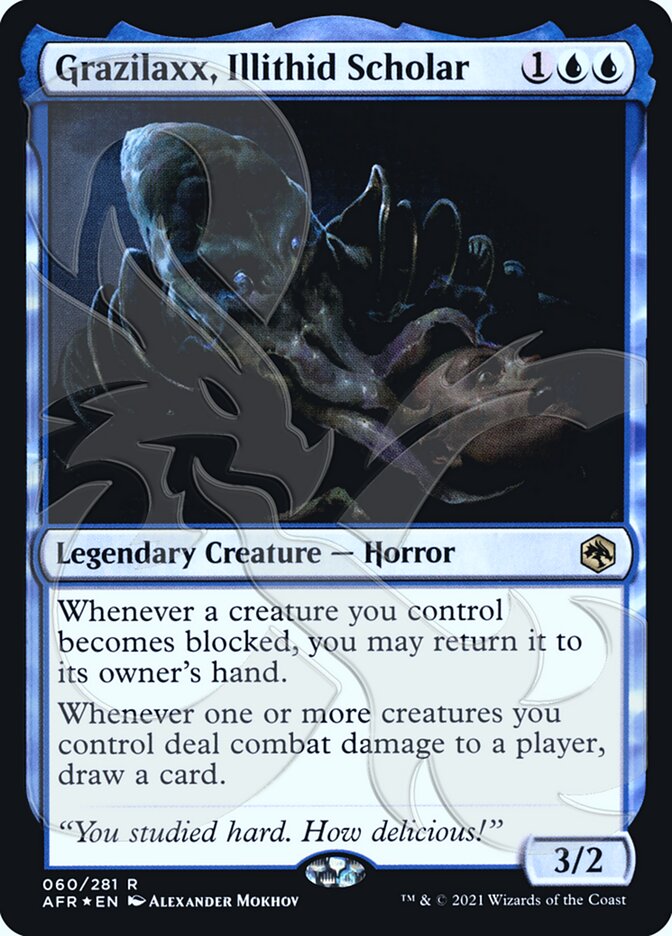 Grazilaxx, Illithid Scholar (Ampersand Promo) [Dungeons & Dragons: Adventures in the Forgotten Realms Promos] | Black Swamp Games