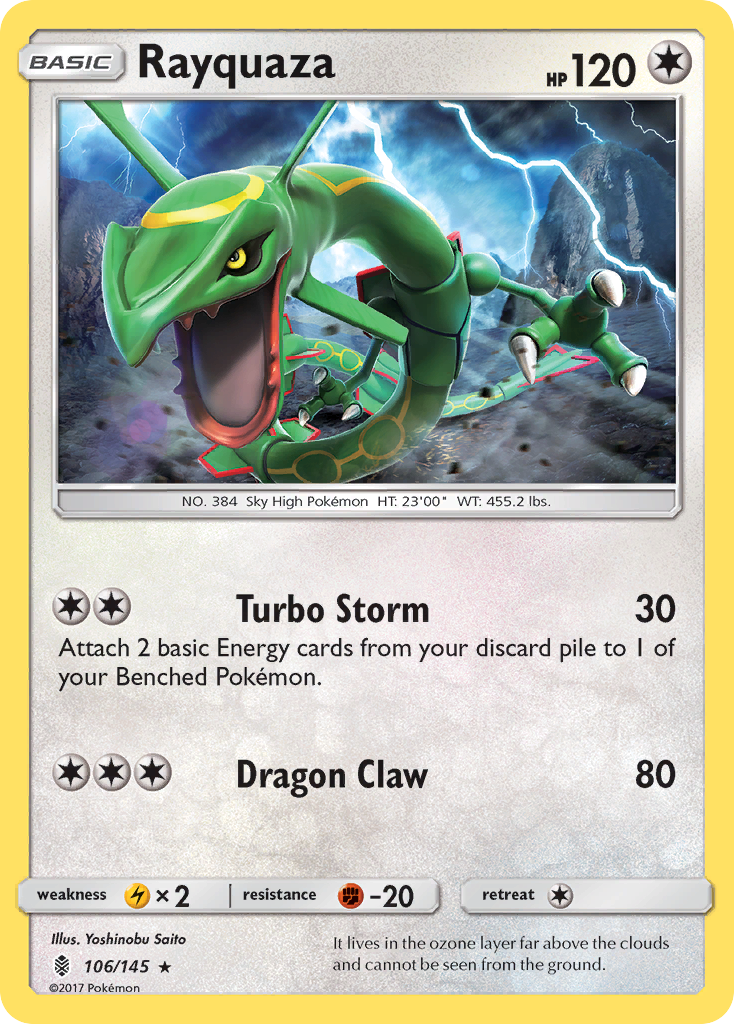 Rayquaza (106/145) [Sun & Moon: Guardians Rising] | Black Swamp Games