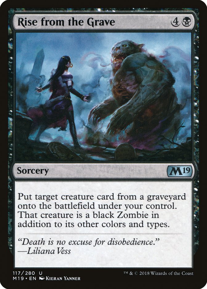 Rise from the Grave [Core Set 2019] | Black Swamp Games