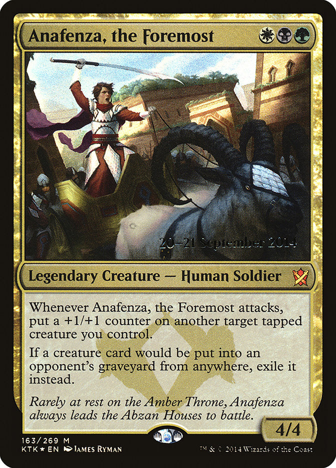 Anafenza, the Foremost [Khans of Tarkir Prerelease Promos] | Black Swamp Games