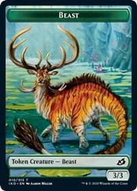 Beast (010) // Snake Double-Sided Token [Commander 2020 Tokens] | Black Swamp Games