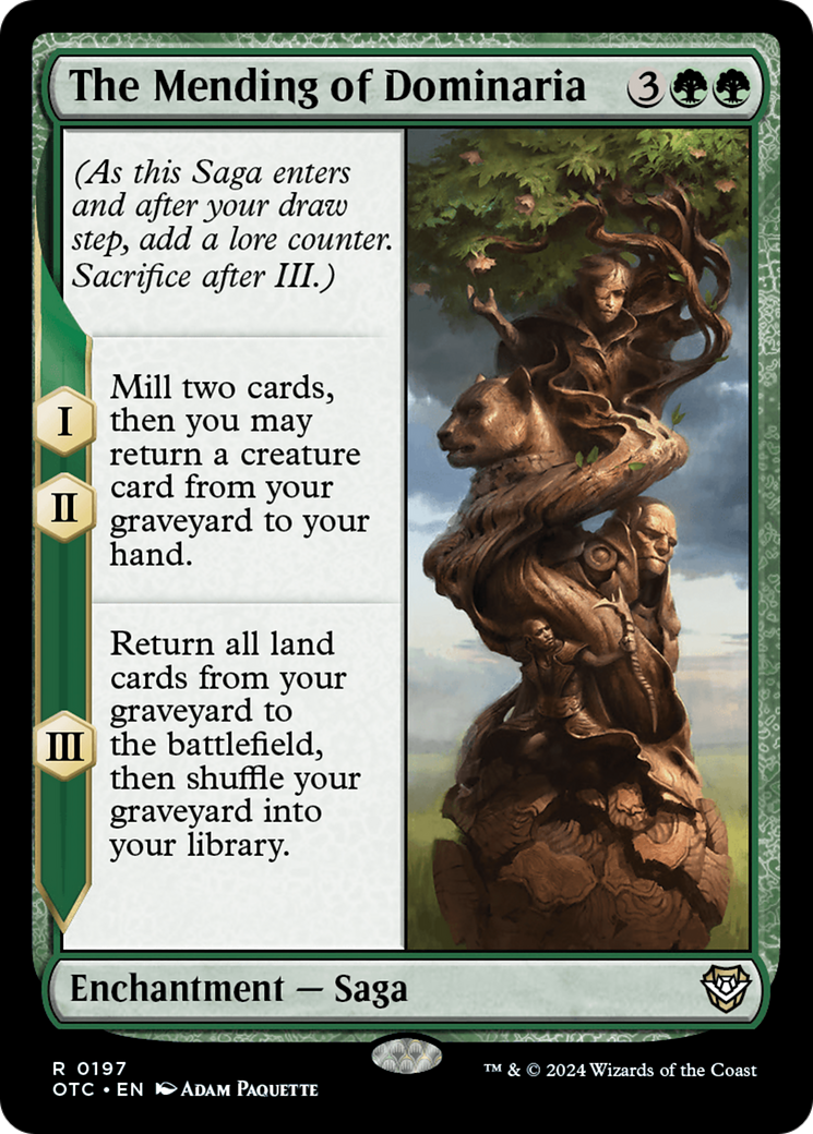 The Mending of Dominaria [Outlaws of Thunder Junction Commander] | Black Swamp Games
