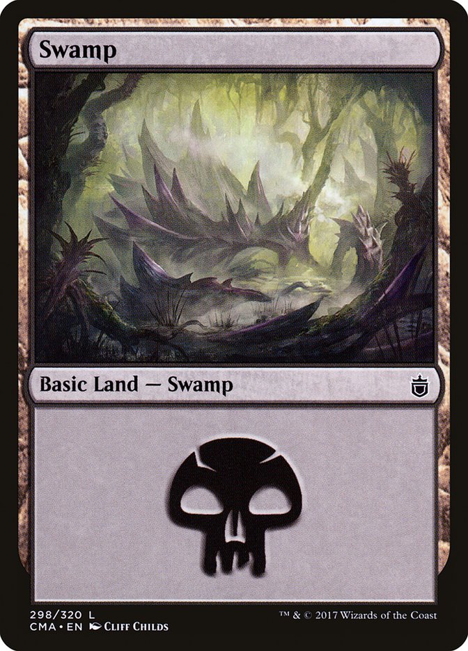 Swamp (298) [Commander Anthology] | Black Swamp Games