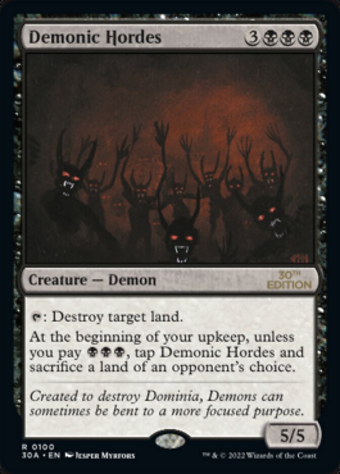 Demonic Hordes [30th Anniversary Edition] | Black Swamp Games