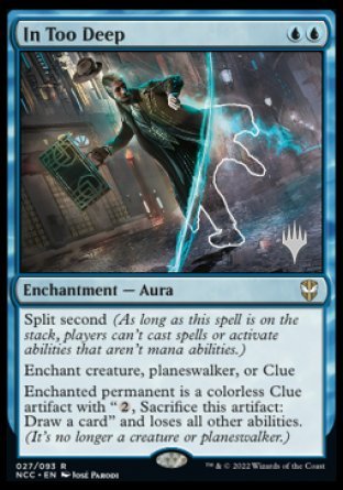 In Too Deep (Promo Pack) [Streets of New Capenna Commander Promos] | Black Swamp Games