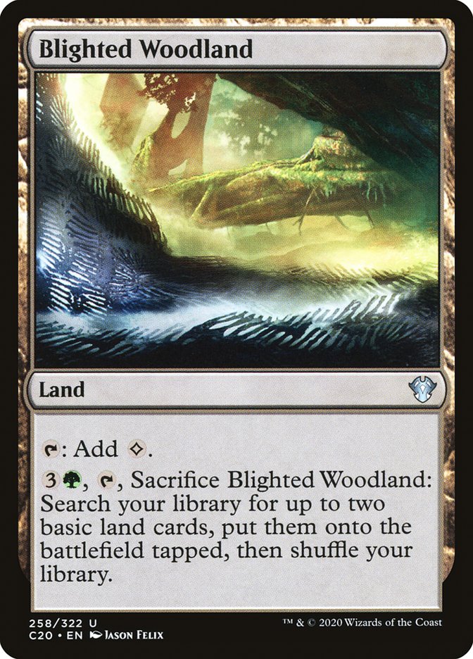 Blighted Woodland [Commander 2020] | Black Swamp Games