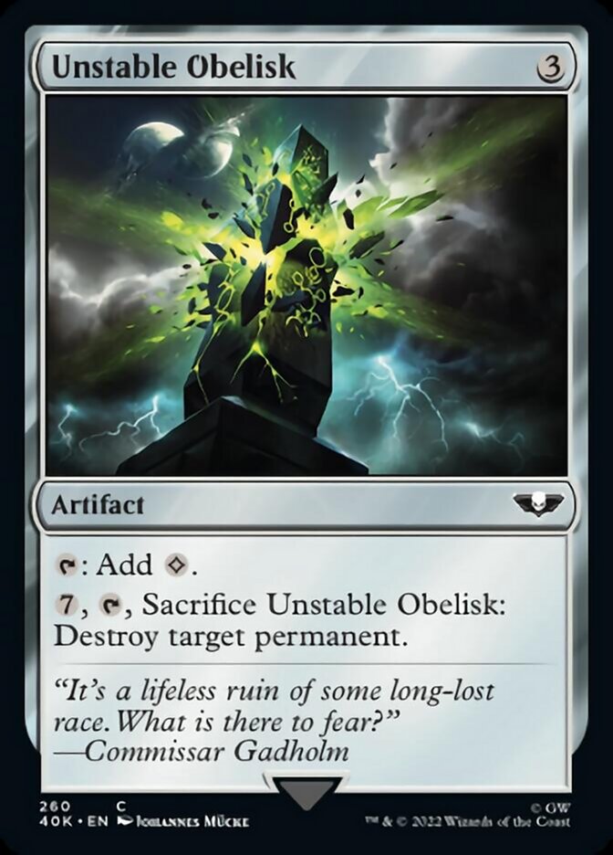 Unstable Obelisk [Warhammer 40,000] | Black Swamp Games