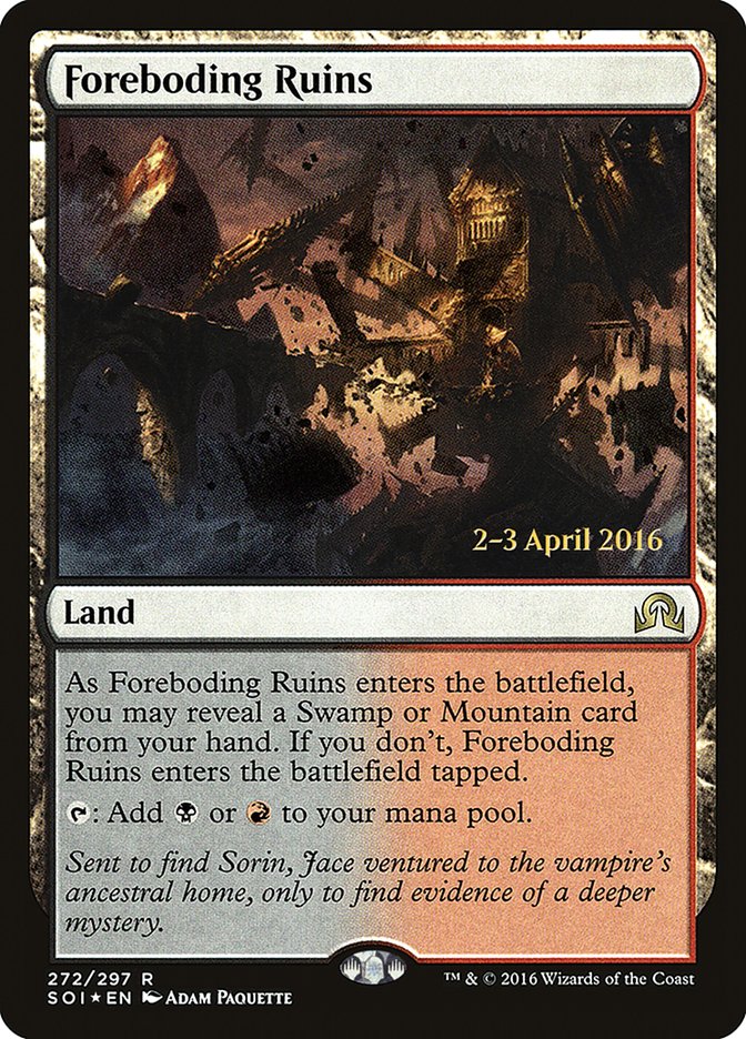 Foreboding Ruins [Shadows over Innistrad Prerelease Promos] | Black Swamp Games