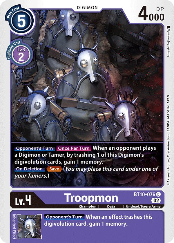 Troopmon [BT10-076] [Xros Encounter] | Black Swamp Games