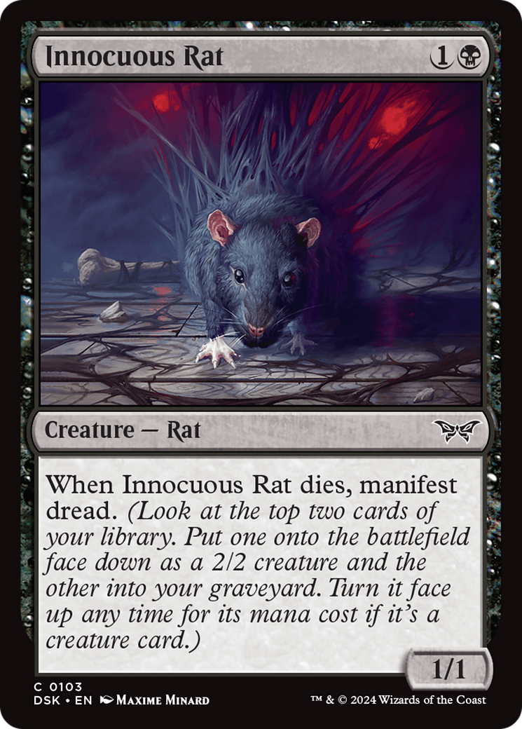 Innocuous Rat [Duskmourn: House of Horror] | Black Swamp Games