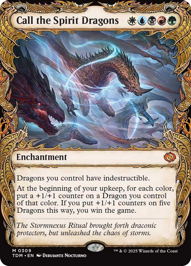 Call the Spirit Dragons (Showcase) [Tarkir: Dragonstorm] | Black Swamp Games