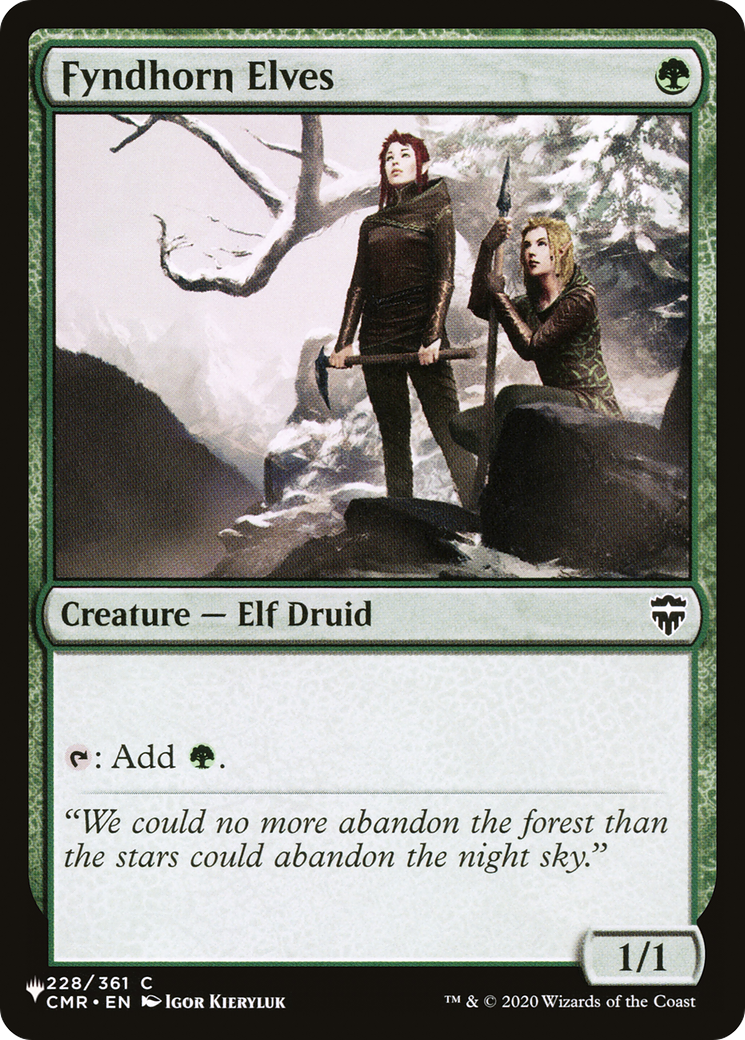 Fyndhorn Elves [The List] | Black Swamp Games