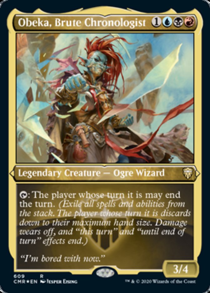Obeka, Brute Chronologist (Etched) [Commander Legends] | Black Swamp Games