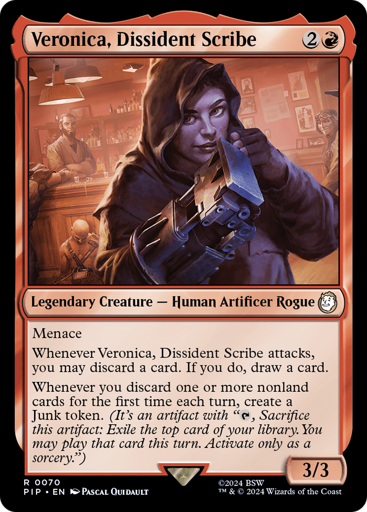 Veronica, Dissident Scribe [Fallout] | Black Swamp Games