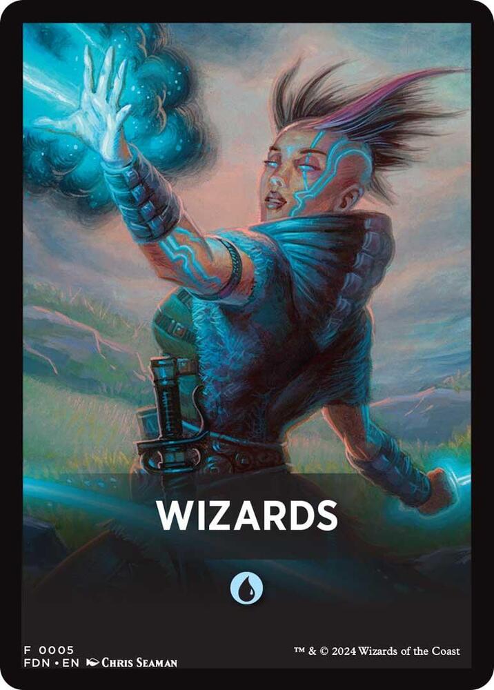 Wizards Theme Card [Foundations Tokens] | Black Swamp Games