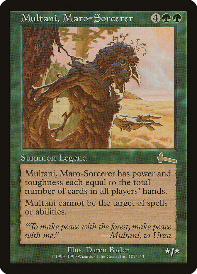 Multani, Maro-Sorcerer [Urza's Legacy] | Black Swamp Games