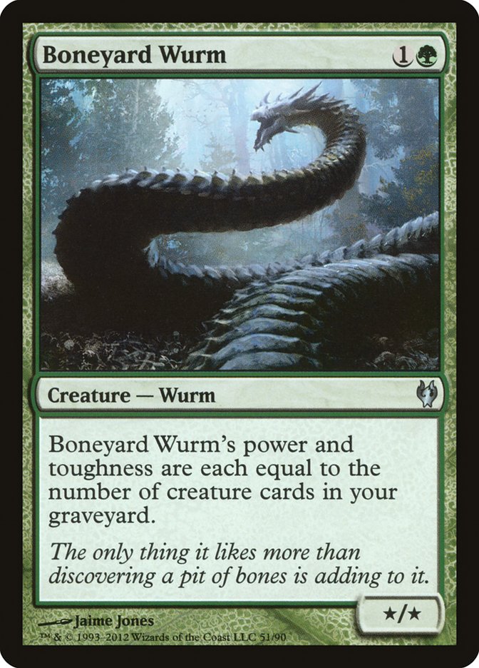 Boneyard Wurm [Duel Decks: Izzet vs. Golgari] | Black Swamp Games