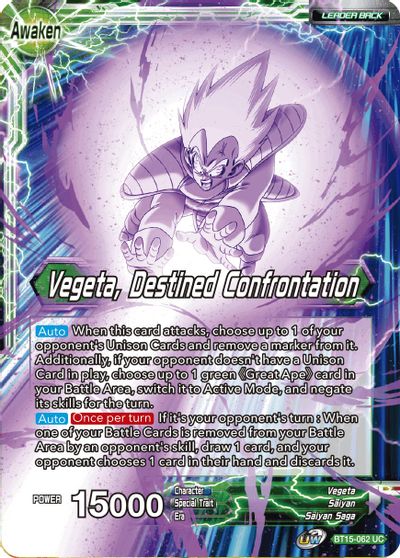 Vegeta // Vegeta, Destined Confrontation (BT15-062) [Saiyan Showdown] | Black Swamp Games