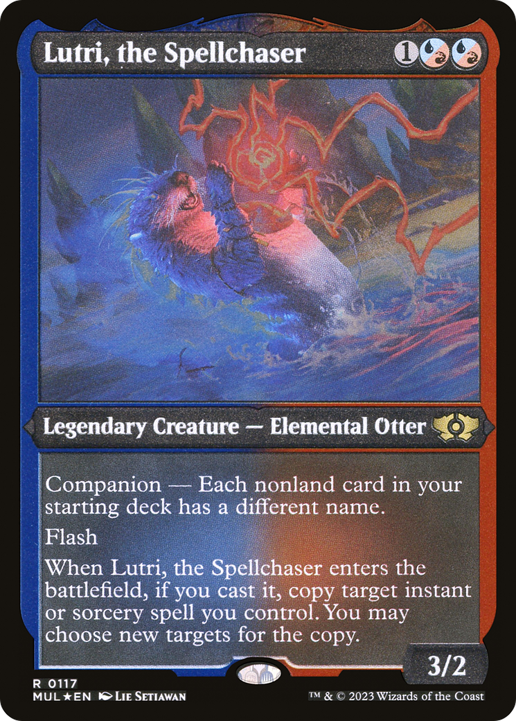 Lutri, the Spellchaser (Foil Etched) [Multiverse Legends] | Black Swamp Games
