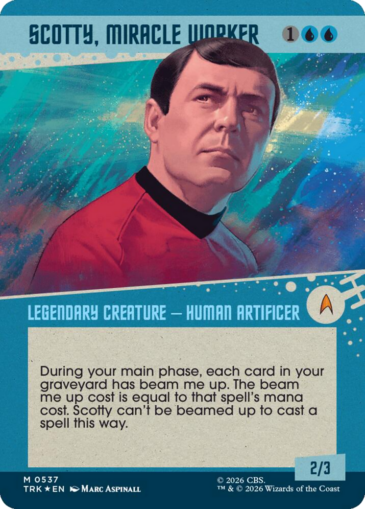 Scotty, Miracle Worker (Showcase) (Surge Foil) [Star Trek] | Black Swamp Games