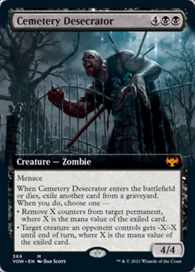 Cemetery Desecrator (Extended Art) [Innistrad: Crimson Vow] | Black Swamp Games