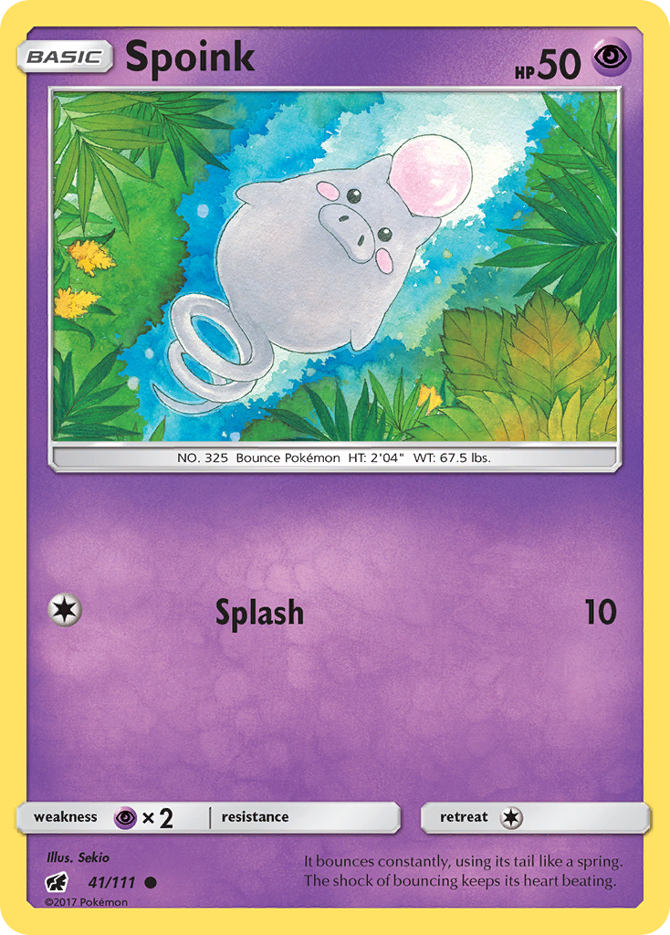 Spoink (41/111) [Sun & Moon: Crimson Invasion] | Black Swamp Games