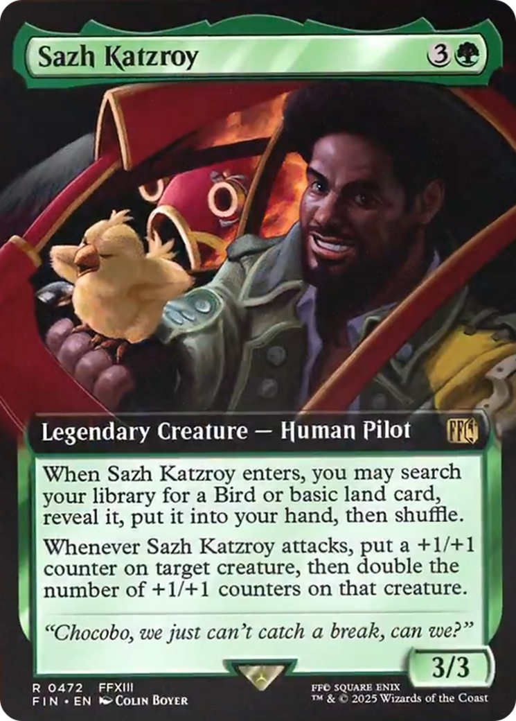 Sazh Katzroy (Extended Art) [FINAL FANTASY] | Black Swamp Games