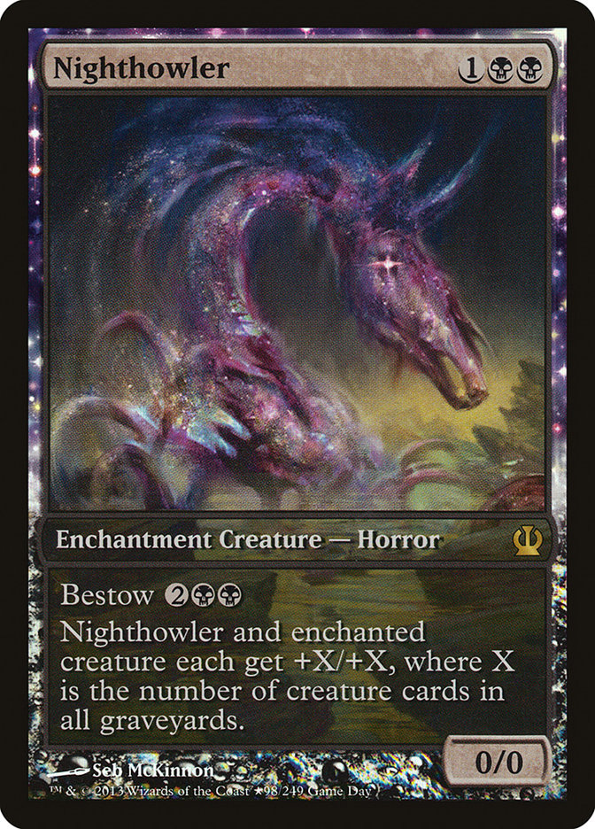 Nighthowler (Game Day) (Extended Art) [Theros Promos] | Black Swamp Games