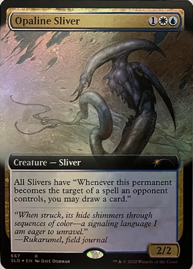 Opaline Sliver (Extended Art) [Secret Lair Drop Promos] | Black Swamp Games