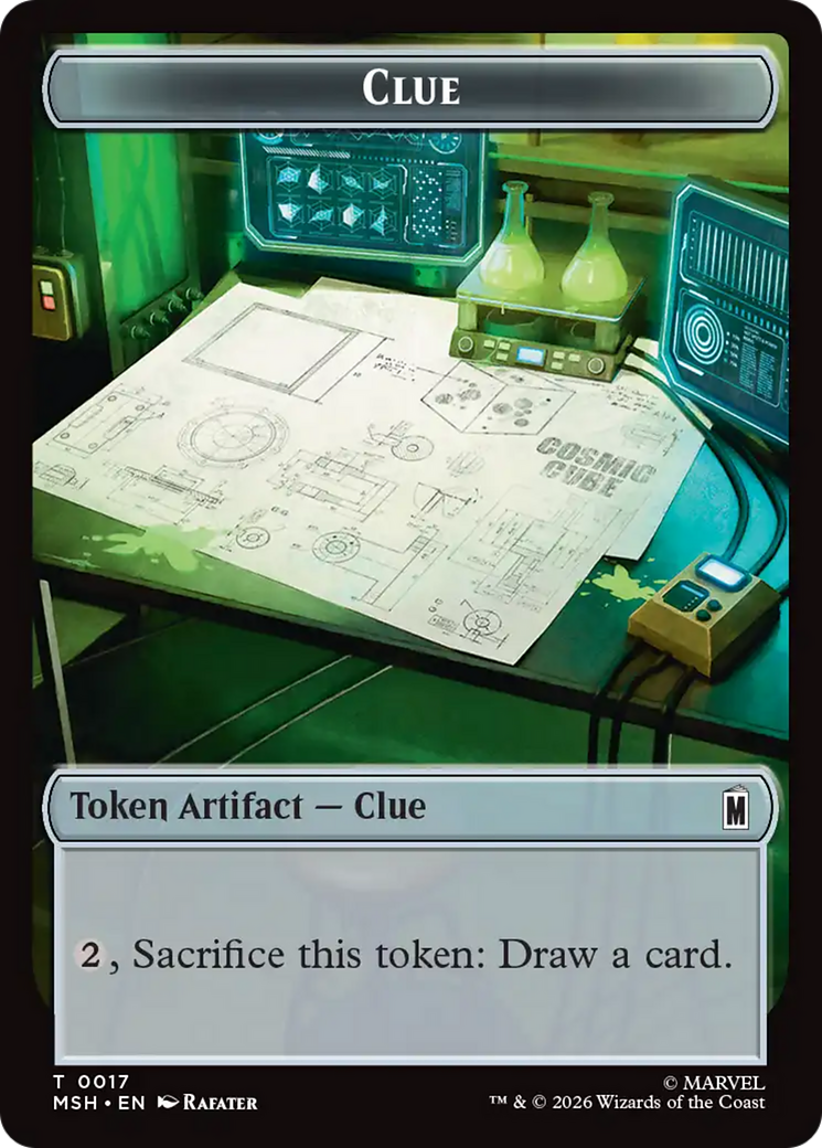 Insect // Clue Double-Sided Token [Marvel Super Heroes Tokens] | Black Swamp Games