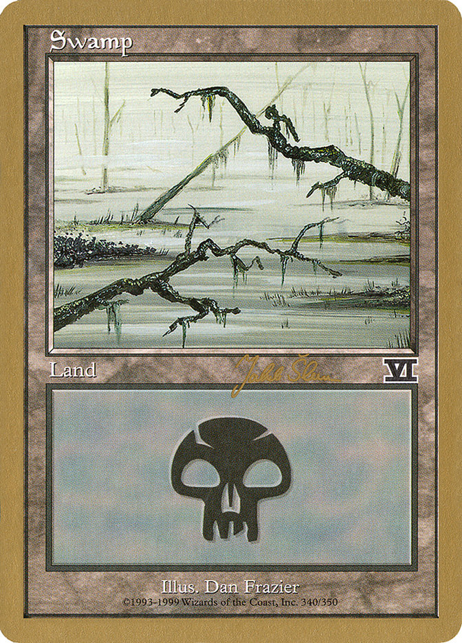 Swamp (js340b) (Jakub Slemr) [World Championship Decks 1999] | Black Swamp Games