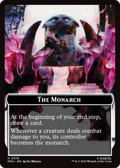 The Monarch (016) // Vibranium (031) Double-Sided Token (Surge Foil) [Marvel Super Heroes Commander Tokens] | Black Swamp Games