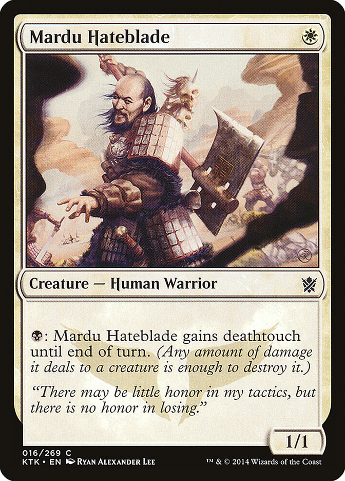 Mardu Hateblade [Khans of Tarkir] | Black Swamp Games