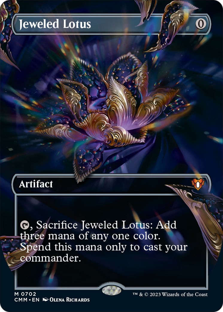 Jeweled Lotus (Borderless Frame Break) [Commander Masters] | Black Swamp Games