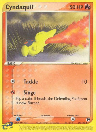 Cyndaquil (59/100) [EX: Sandstorm] | Black Swamp Games