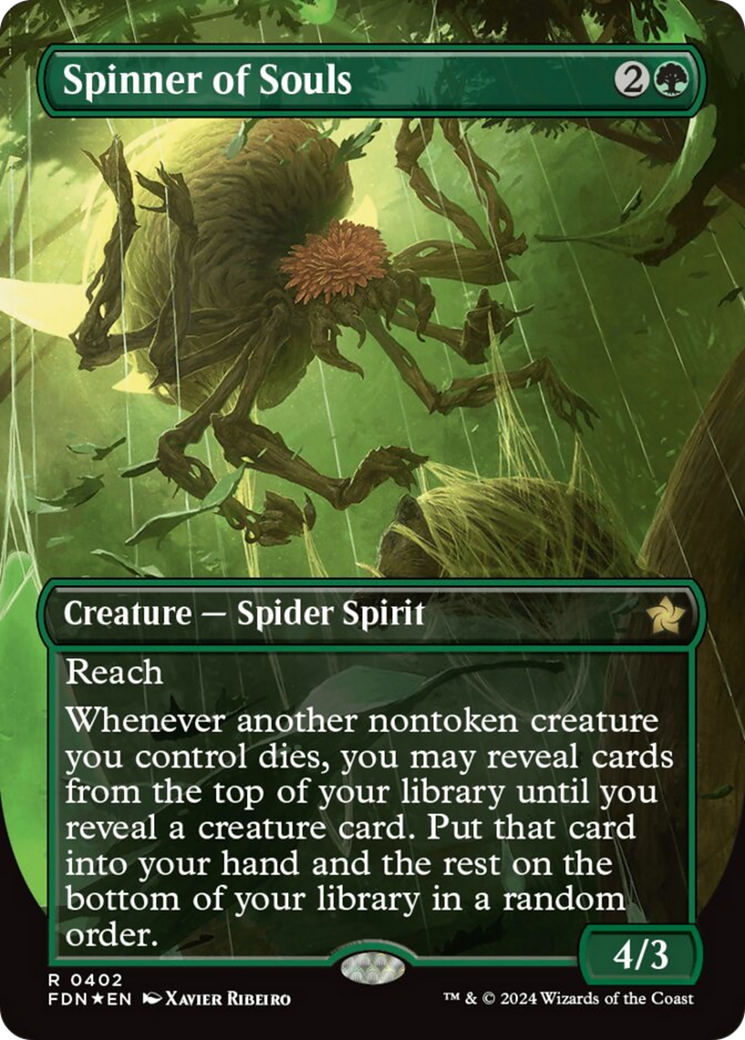 Spinner of Souls (Borderless) (Mana Foil) [Foundations] | Black Swamp Games