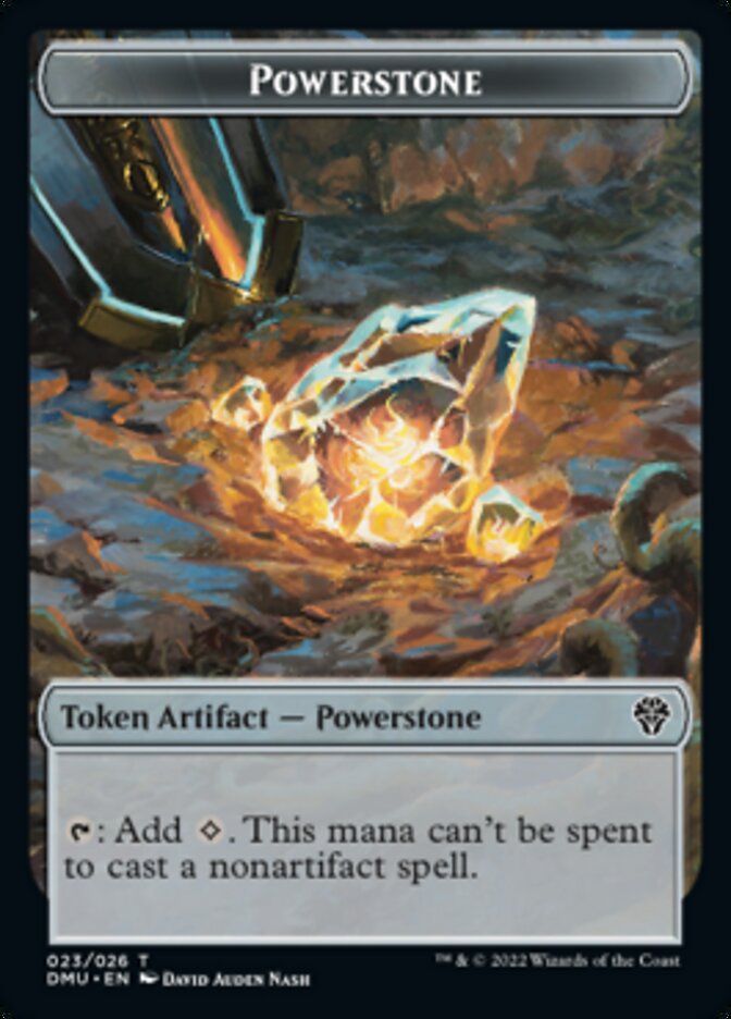 Saproling // Powerstone Double-Sided Token [Dominaria United Tokens] | Black Swamp Games