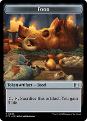 Mercenary // Food (0005) Double-Sided Token [Outlaws of Thunder Junction Tokens] | Black Swamp Games