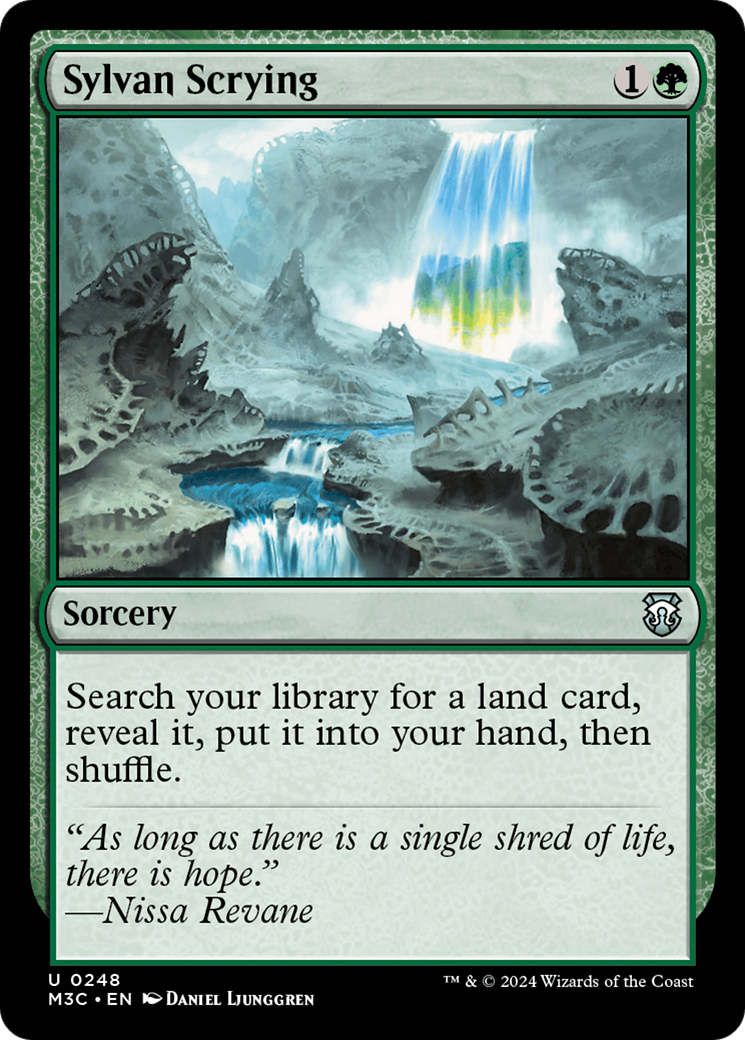 Sylvan Scrying (Ripple Foil) [Modern Horizons 3 Commander] | Black Swamp Games