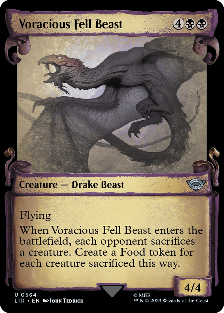 Voracious Fell Beast [The Lord of the Rings: Tales of Middle-Earth Showcase Scrolls] | Black Swamp Games