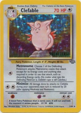 Clefable (1/64) (Prerelease Promo) [Jungle Unlimited] | Black Swamp Games