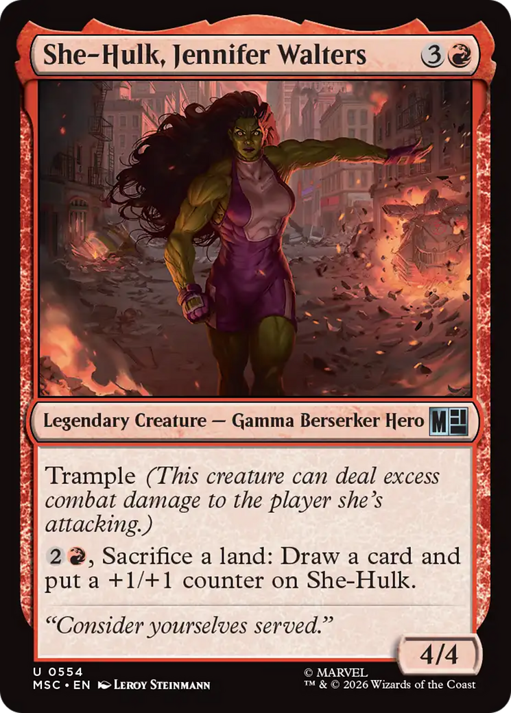 She-Hulk, Jennifer Walters [Marvel Super Heroes Commander] | Black Swamp Games